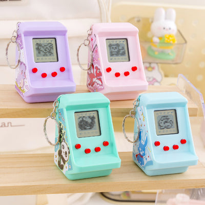 mini handheld arcade digital pet feeding kids toys nostalgic classic slot machine hanging ornaments gifts