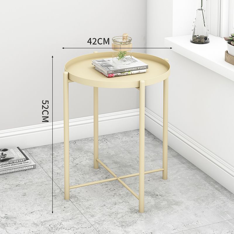 Scandinavian side table for home living room iron art coffee table bedside table tray table modern casual bedroom creative round table