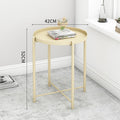 Scandinavian side table for home living room iron art coffee table bedside table tray table modern casual bedroom creative round table