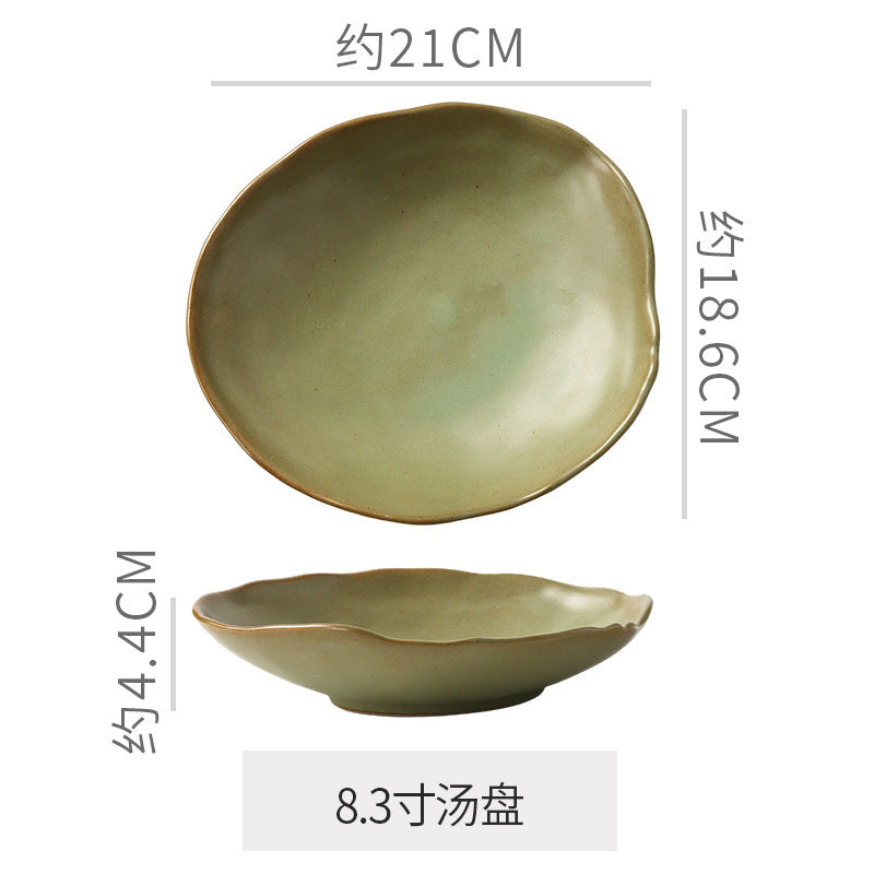 Vintage chic dinnerware set - restaurant, hotel, and home use - unique shaped dessert plates, pastry bowls, and rice bowls - wholesale