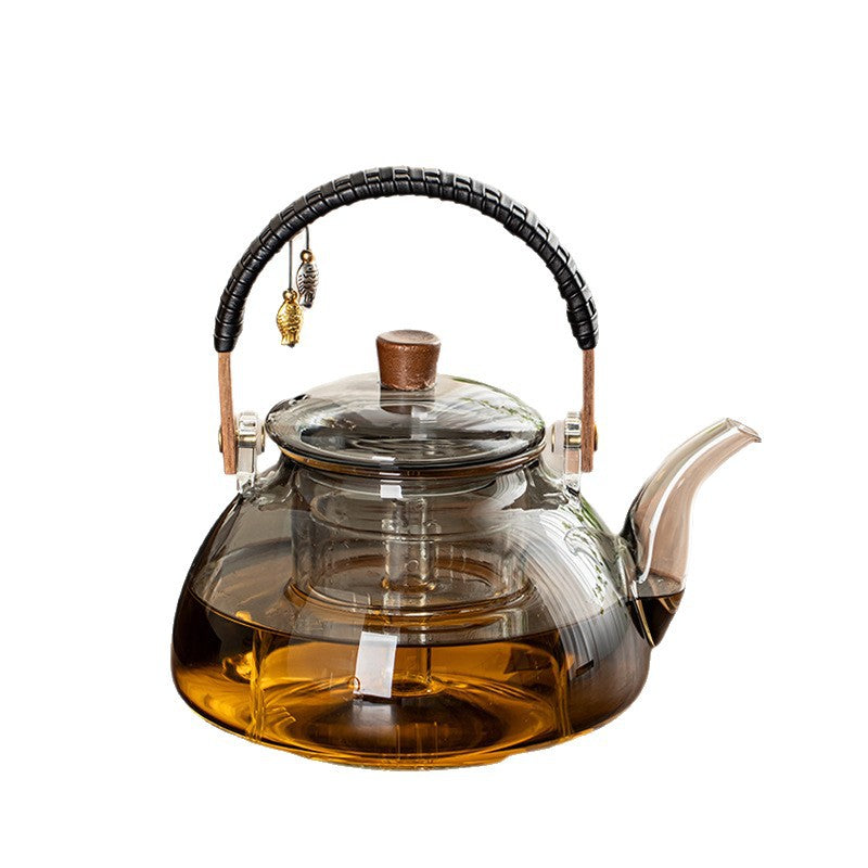 Half-moon handle teapot, stove tea kettle, glass teapot, health-preserving teapot, for home water kettle, tea kettle, tea set gift