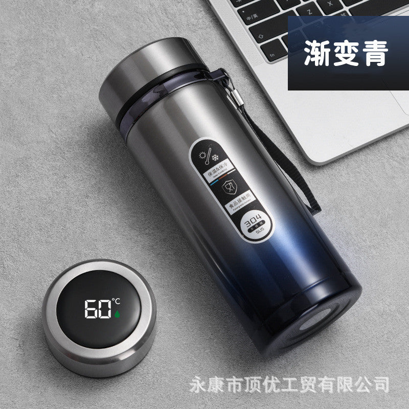304 large capacity smart sling cup wholesale outdoor portable thermos water kettle car travel water cup engraved logo