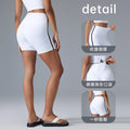 Outdoor fitness cycling shorts high waist hip lifting yoga pants tight stretch three-point sports shorts women's summer d25153