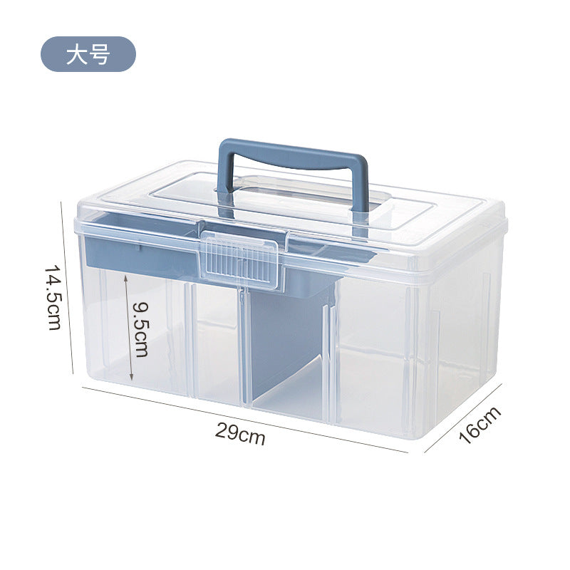 Home medical medicine box storage Home large-capacity medical emergency medicine box storage box Mask medicine storage box