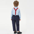 Export children's clothing boysautumsuit gentleman's first birthday dress kidslong sleeves shirt baby boy's clothes personalized