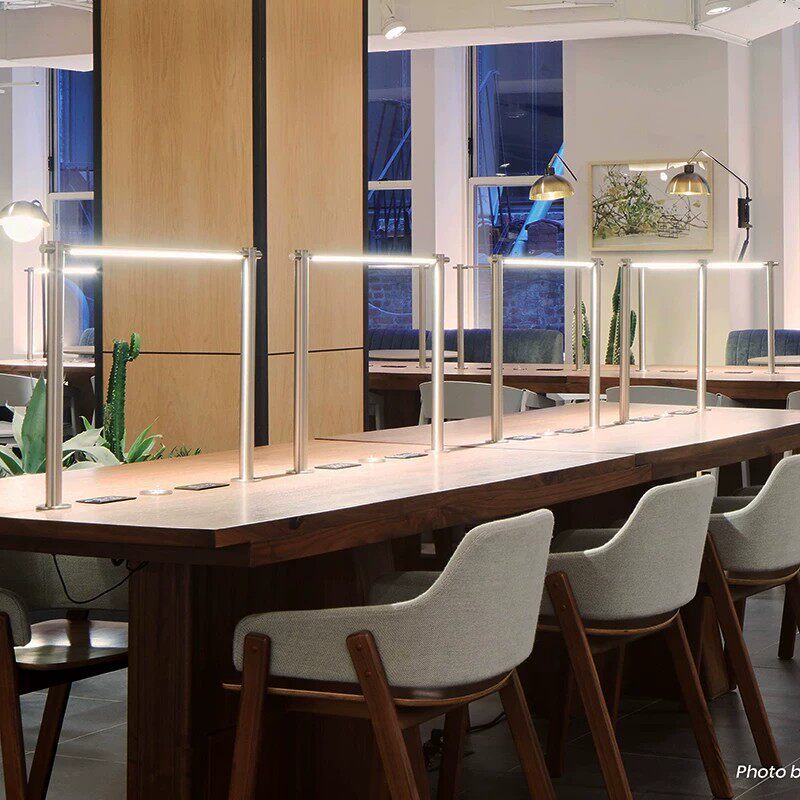 Library reading lamp rectangular office desk study desk reading desk long strip supports desk lamp