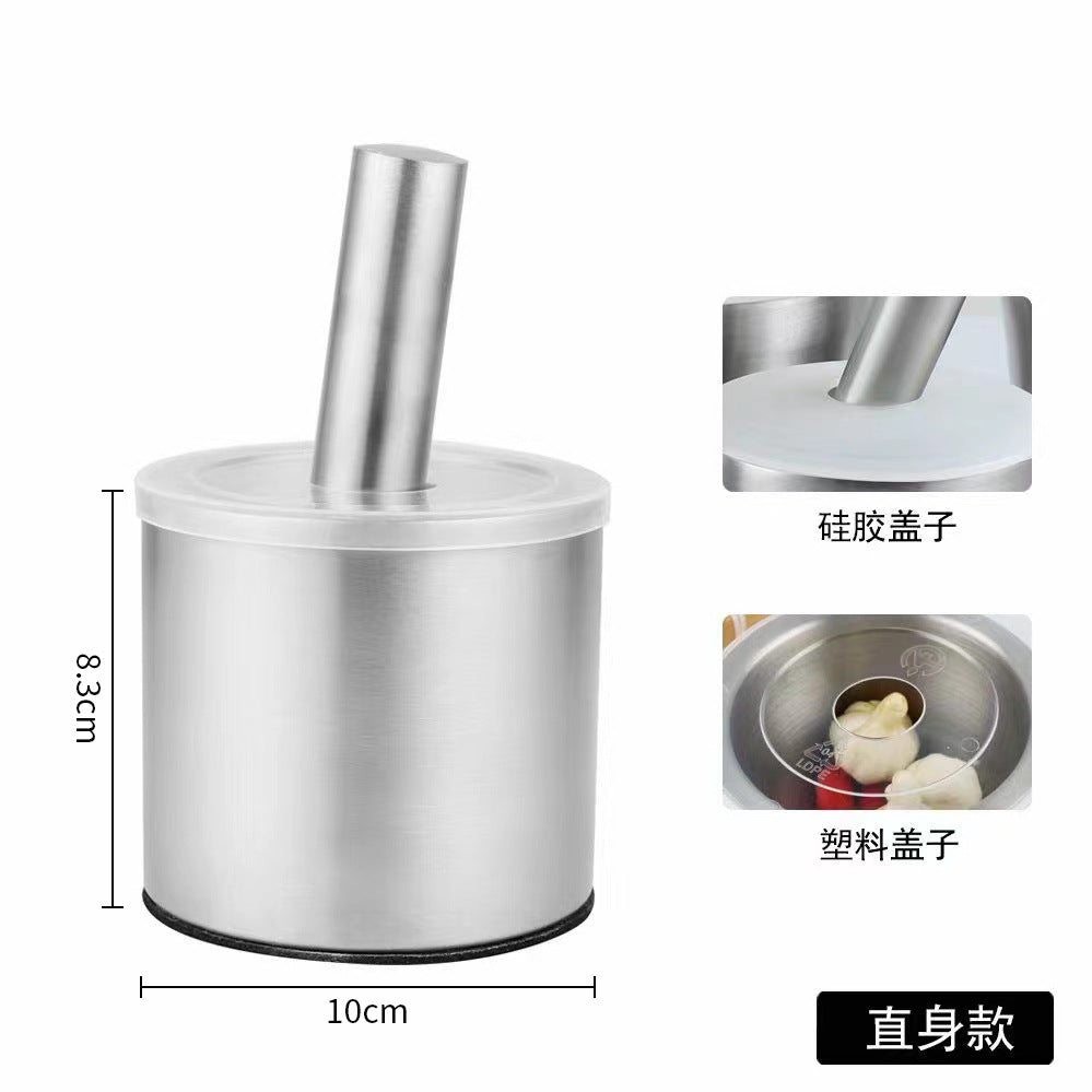 304 stainless steel garlic pounder iron mortar garlic mortar pounder bowl grinding mash can for home pound medicine pair nest pounding bowl pound mortar