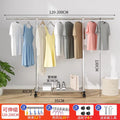 Single and parallel bar clothes hanger-2.0 telescopic meter horizontal bar (with rack)