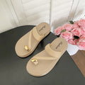 2026 new cross-border hot-selling thong sandals women's summer outdoor fashion thick sole flip-flops beach slippers women's shoes