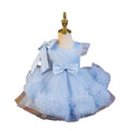 Dress mesh birthday kids dress trailing princess girl costume tutu skirt catwalk tutu piano costume