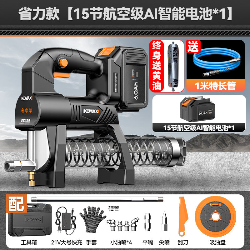 New arrival electric grease gun high pressure caterpillar manual automatic oil injector lithium battery excavator special oiling artifact