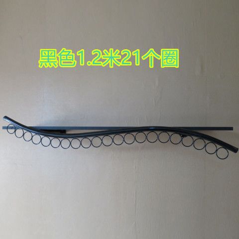Wall-mounted side rack children's clothing store decoration clothes rack wavy side-mounted women's clothing front-mounted side rack wall-mounted clothes