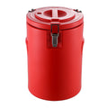 Red stainless steel thermal insulation bucket, special large-capacity commercial canteen thermal insulation bucket, stew pot, ice powder special bucket for stalls