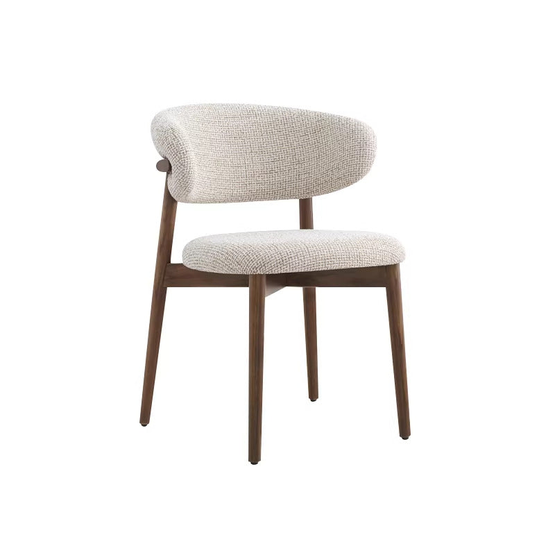 Modern minimalist solid wood dining chair, nordic retro chair, home dining table stool with backrest, natural wood style restaurant desk chair