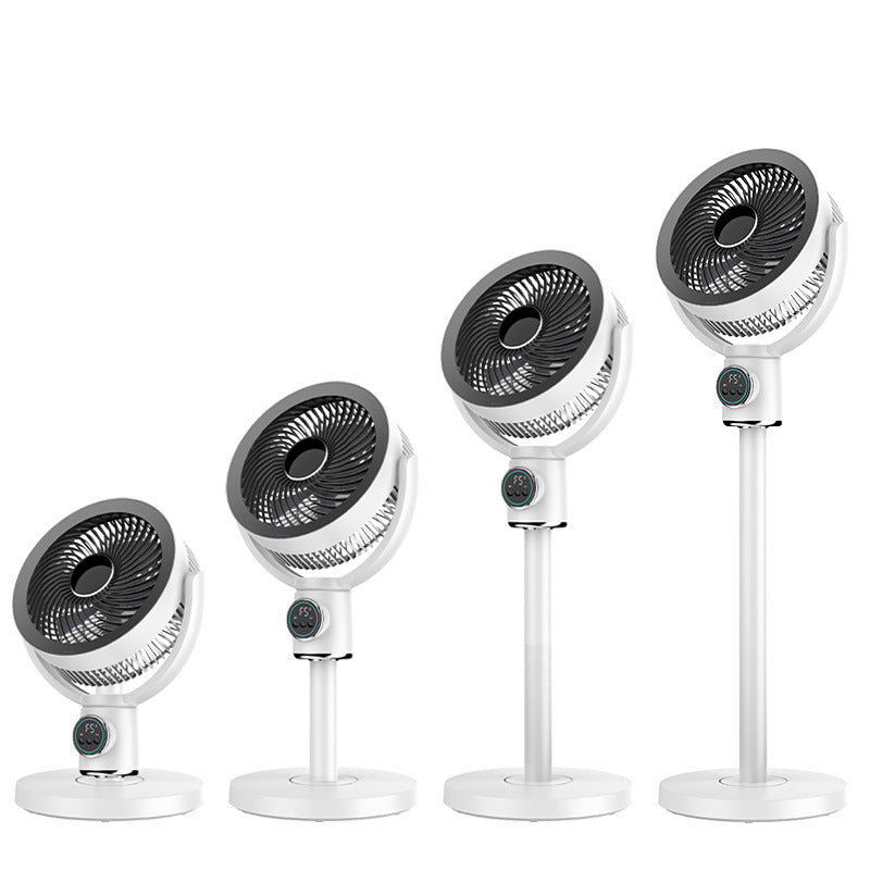 Smart remote control circulation fan - home, outdoor, floor-standing, oscillating, powerful airflow, low noise, energy-saving, office, rechargeable electric fan
