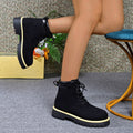 Plus size women's martin boots for export - new autumn/winter  collection: stylish lace-up hiking boots & snow boots