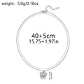 2024 autumn new arrivals: fashionable alloy diamond-studded pendant necklace for women - cute animal bear design, perfect for export