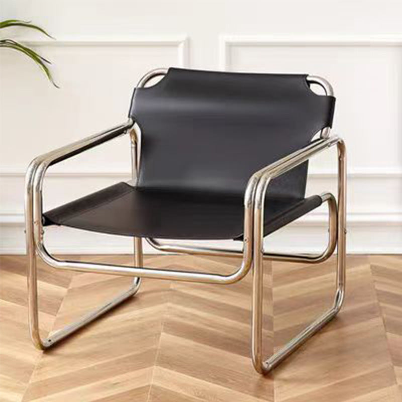 Accessible luxury saddle chair living room balcony medieval style saddle leather dining chair reception chair cafe milk tea shop negotiation chair