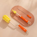 Silicone bottle brush baby pacifier brush straw brush rotate bottle brush cleaning brush cleaning brush suit