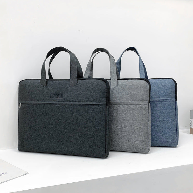 Yiyunchen business document bag men's briefcase custom logo Oxford cloth storage bag a4 document bag briefcase