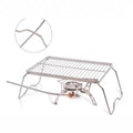 Amazon cross-border hot-selling outdoor camping stove stand, stainless steel bbq grill rack, folding stand, barbecue grill