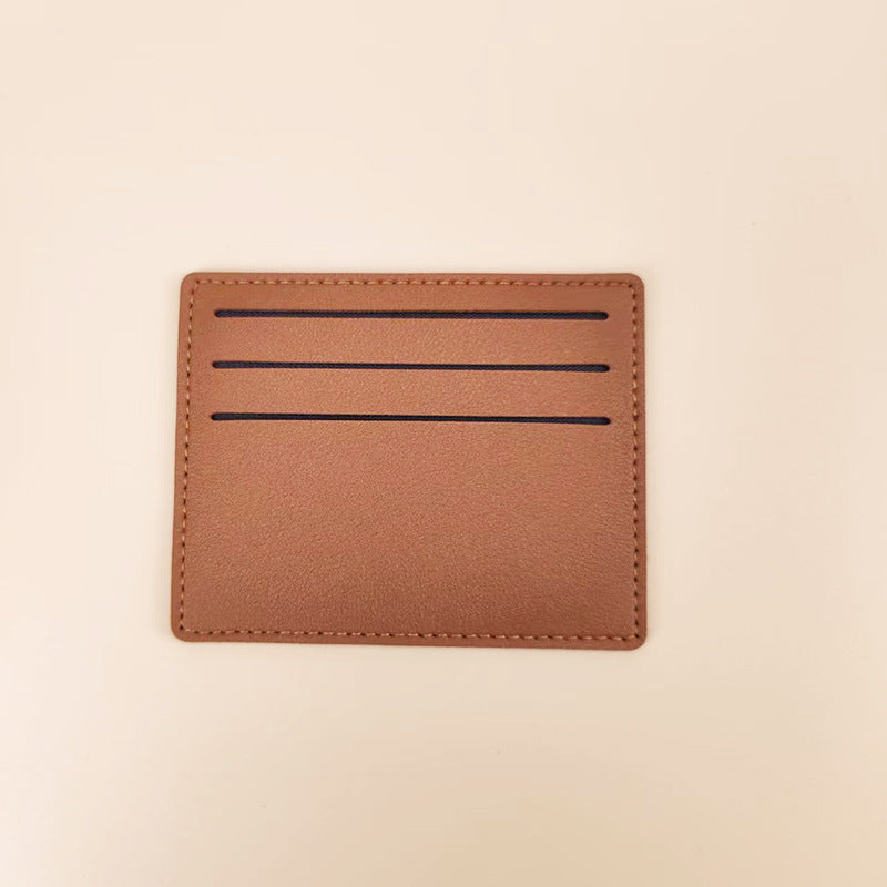 Simple women's short card bag, bank card, credit card, certificate storage card holder.