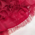 【dropshipping】girls' winter fleece-lined two-piece set,  new stylish children's first birthday baby dress, red