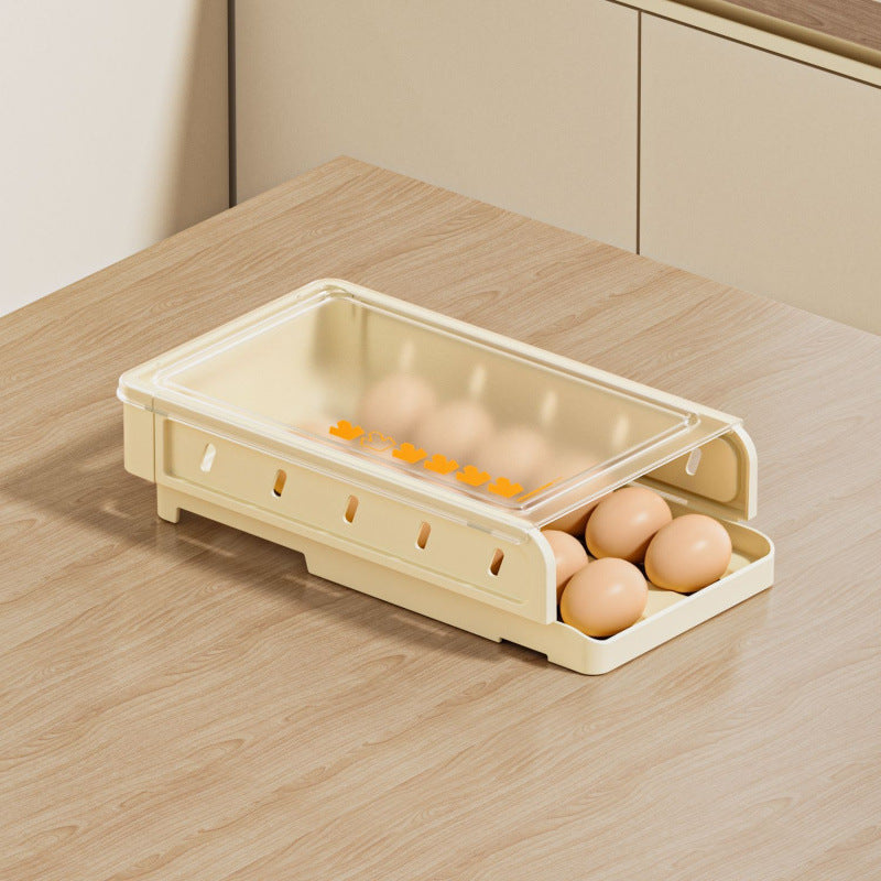 Egg storage box Egg rack Rolling refrigerator Side door Special multi-layer slide type automatic flip fresh storage rack