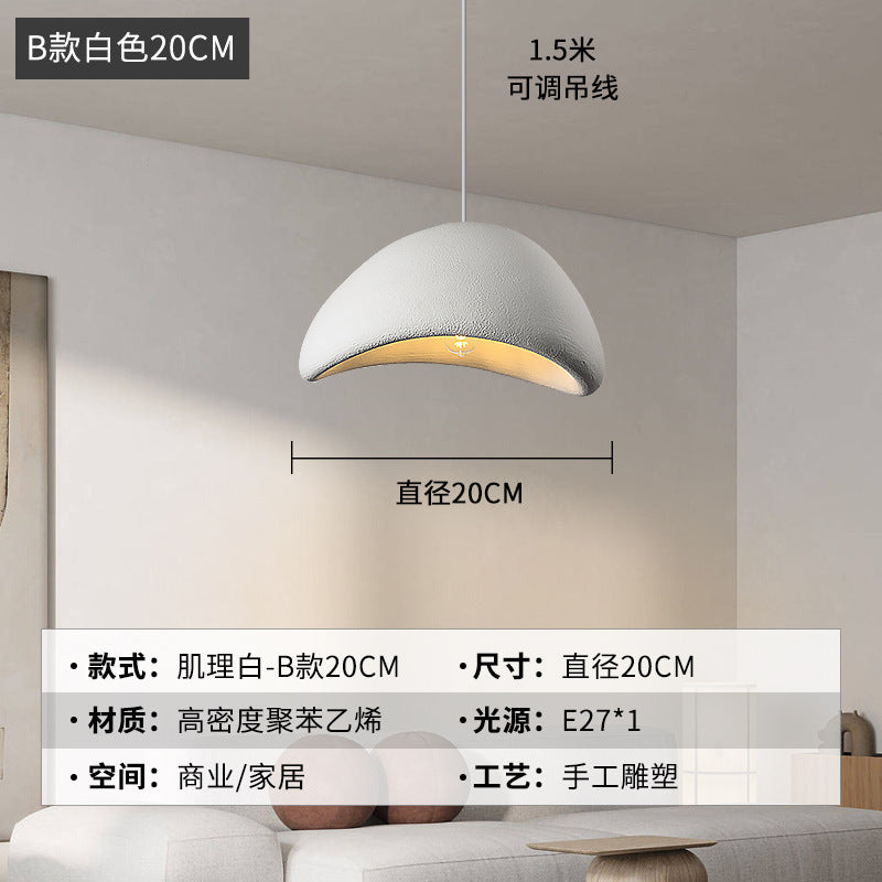 Wabi Silent Wind Chandelier Cream Wind Clothing Store Model Room B & B Restaurant Hotel Empty Villa Living Room Restaurant Lighting