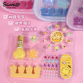 Authentic sanrio children's nail stickers & press-on nail set - cartoon creative diy nail art toy kit for kids