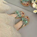 Summer fashioneasiest for matchnew arrivalpure colorcasual one-line sandals women's outwear soft bottom classic ribbon beach slippers