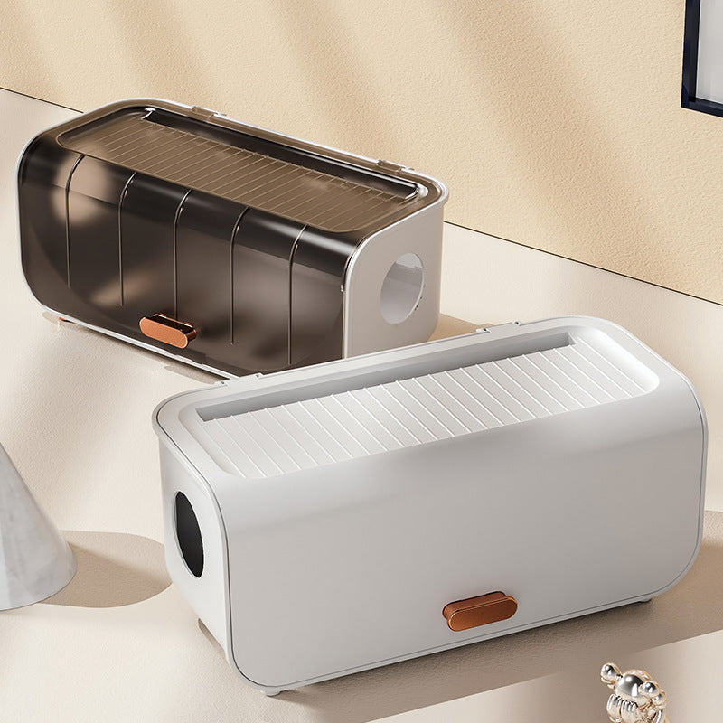 Household wire storage box, plug-in board, finishing box, data power cord finishing box with cover, dust-proof socket hub box.