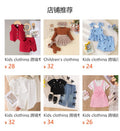 Children's clothing cross-border european and american girls bow pink vest + pants two-piece set