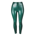 Amazon  new arrival: women's multi-color leather pants - high-waisted, four-way stretch, butt-lifting pencil pants/leggings
