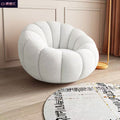Lazy sponge sofa pumpkin chair single cream bean bag for home bedroom living room small apartment balcony lounge chair