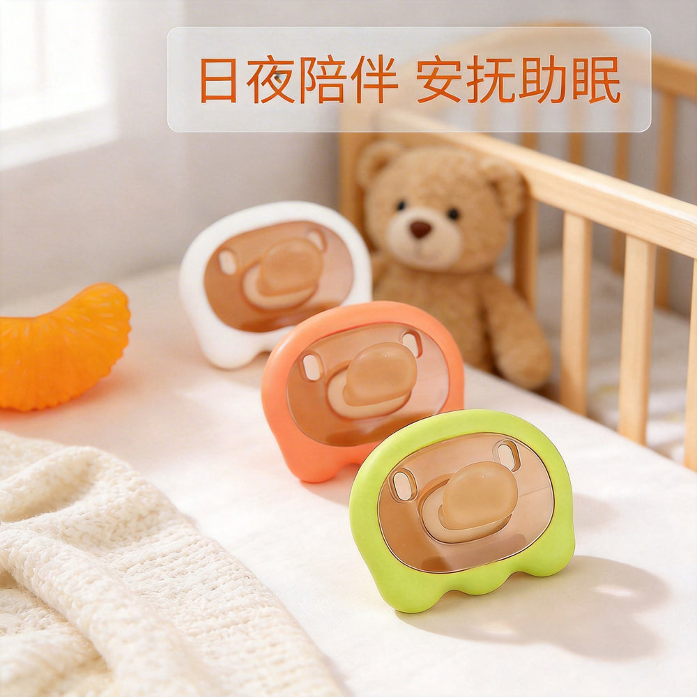 Baby pacifier, ultra-soft silicone, newborn sleep aid, 0-24 months, anti-colic, day and night use, baby soothing essential