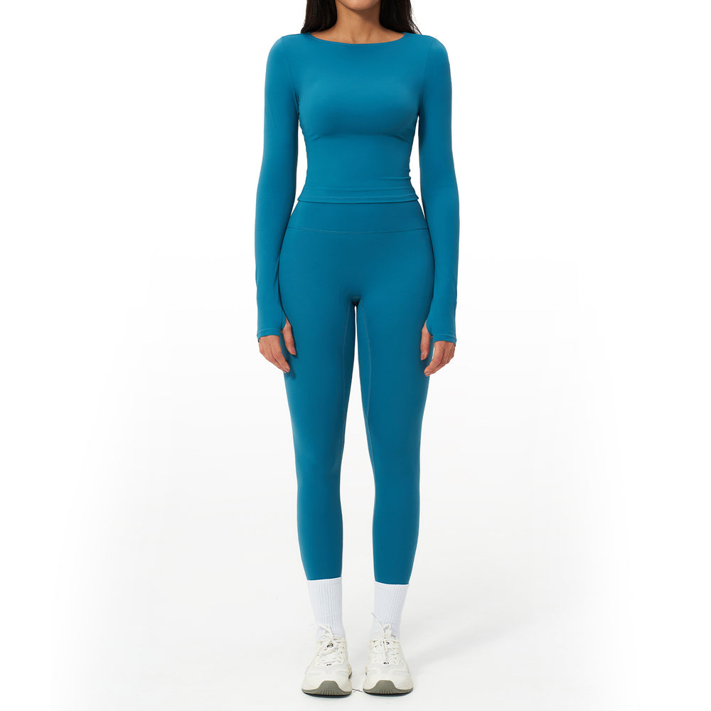 quick-drying yoga clothes suit breathable elastic casual yoga suit seamless running fitness clothes for women 2551