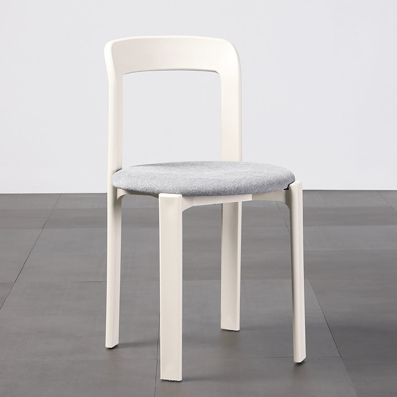 Nordic plastic chair - thickened, stackable dining chair for restaurants, cafes, indoor/outdoor use - dopamine backrest dining chair
