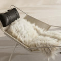 Danish designer wabi-sabi style recliner - vintage flag rope creative leisure chair - minimalist hand-woven lazy chair