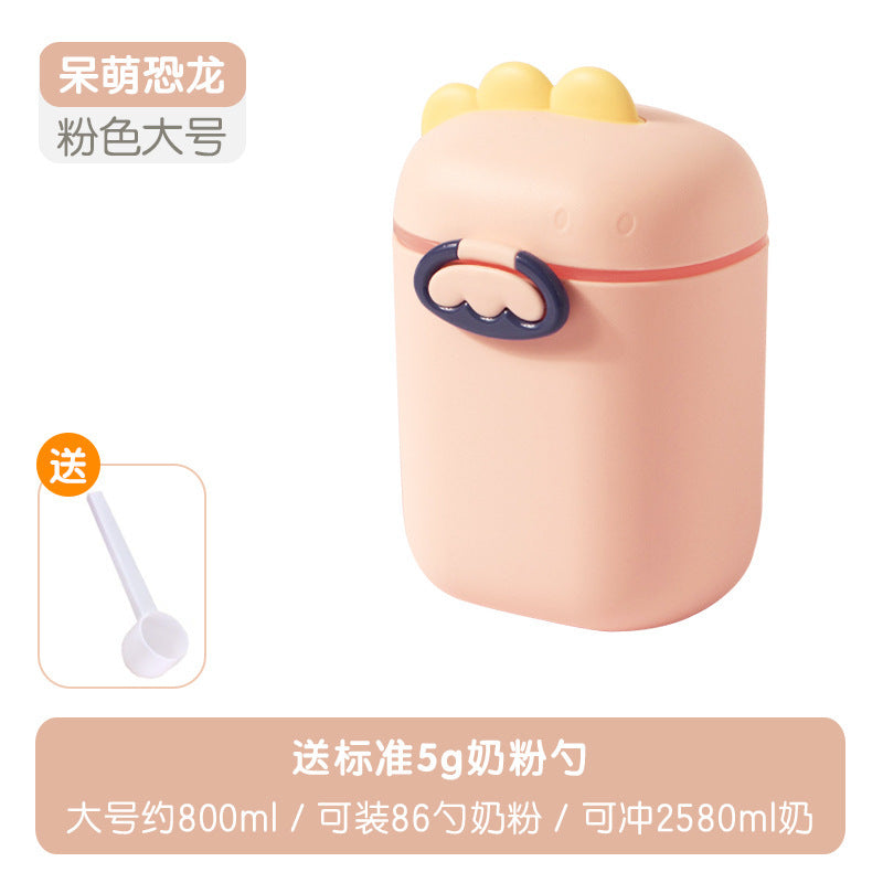 Baby formula box, portable food supplement rice noodle box, baby sealed jar, moisture-proof storage jar, divided grids