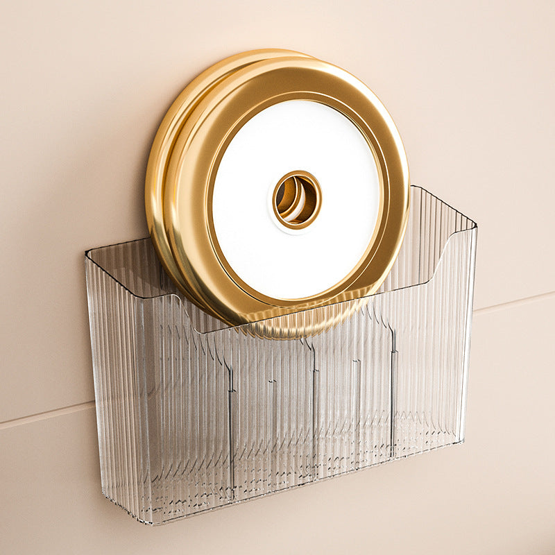 Bathroom comb toothbrush toothpaste storage rack punch-free wall-mounted bathroom cabinet toilet wash basin handy gadget storage box