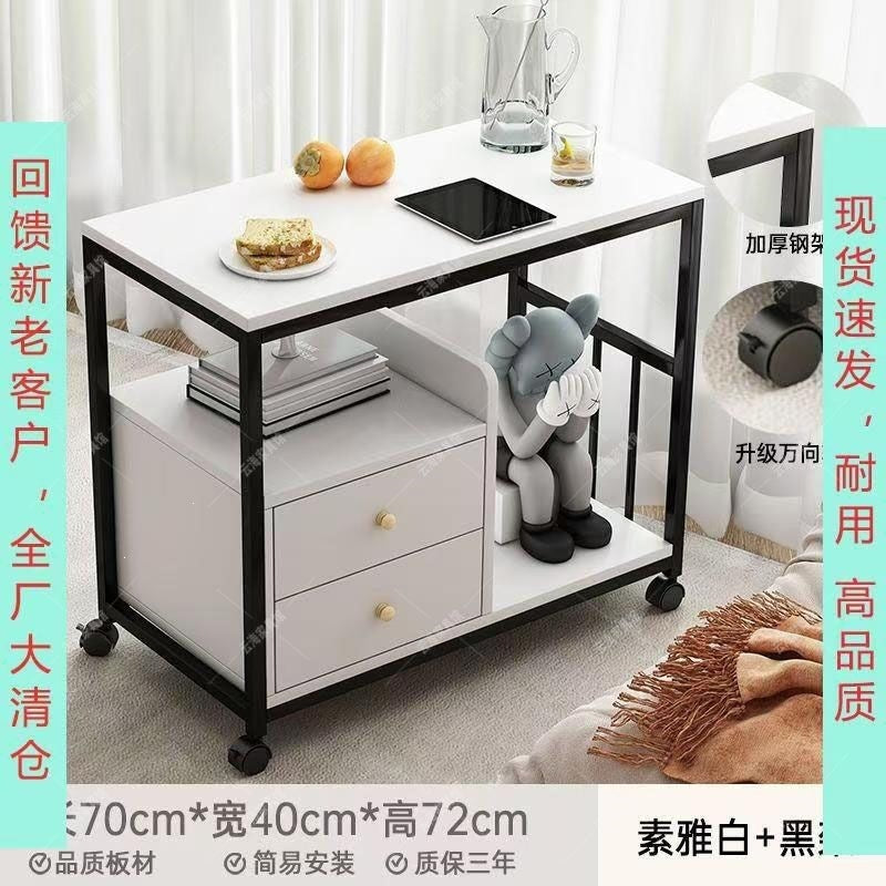 Double-layer negotiation table, living room casual slate coffee table, balcony coffee table, hotel bedroom small round table, tea table, others