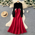 Light mature style bows strappy lantern sleeve tops high waist a-line skirt women's work clothingeleganttwo-piece setclassy sense