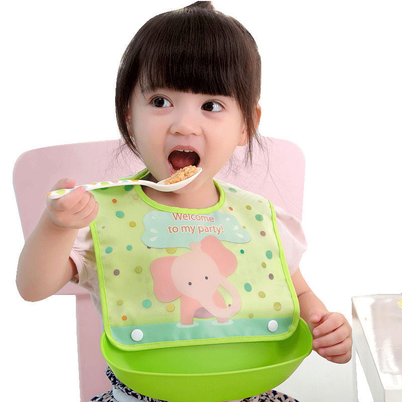 Factory direct waterproof baby bibs - removable food feeding bibs for infants and toddlers - no-wash bibs for baby mealtime