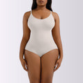 European and american plus size postpartum tummy control seamless bodysuit shapewear - one-piece shaper with waist cincher