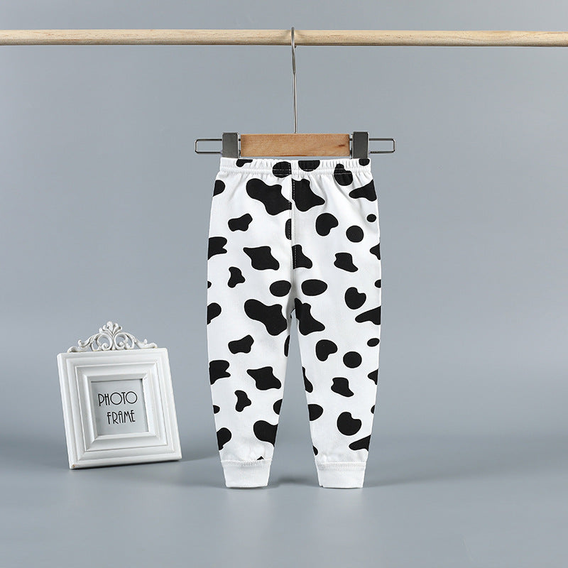Baby long johns newborn baby pure cotton open crotch pants girl spring & fall thin inner wear single boy bottom pants