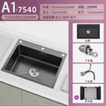 Nojo sink large single slot double slot modified single slot thickened sus304 stainless steel kitchen sink on the table middle and lower