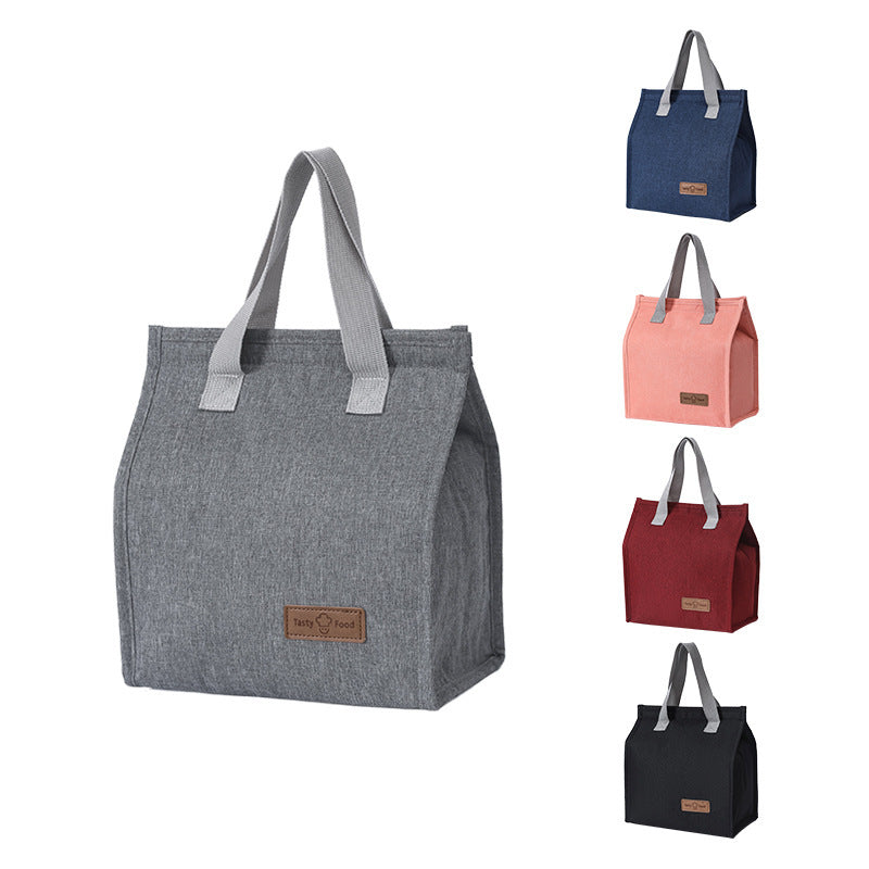 Portable cationic waterproof bento bag, portable lunch bag, thermal insulation bag, lunch box bag, large-capacity bento bag.