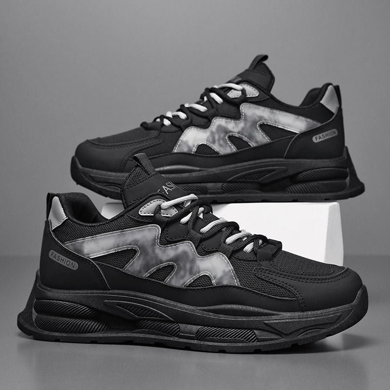 Men's winter breathable 2025 new mesh athletic casual shoes - versatile chunky sole dad shoes - trendy ins style