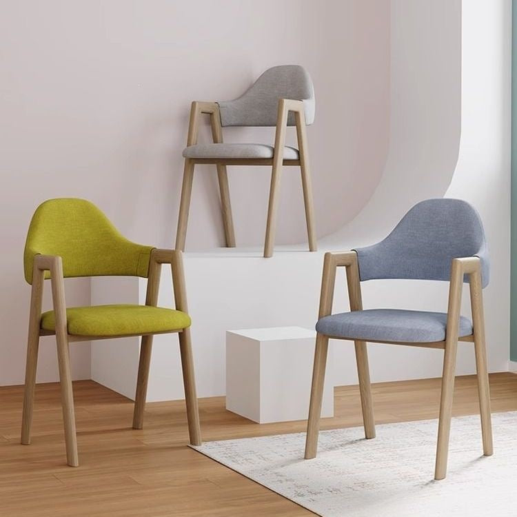 Dining chair home casual modern scandinavian chair bedroom study desk chair casual stool backrest commercial dining table chair
